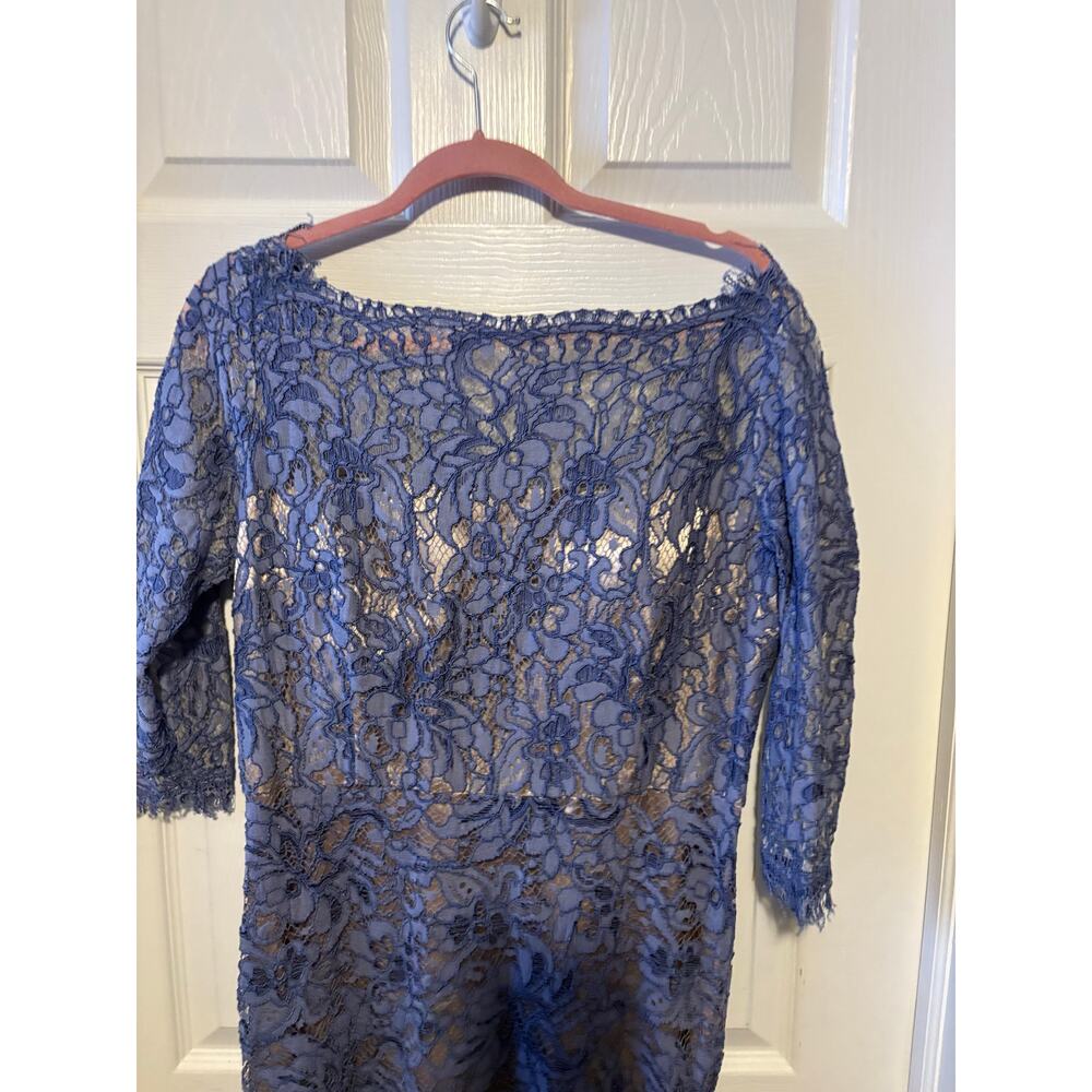 JS Collection mother of the bride blue lace dress size 14 - Picture 9 of 9